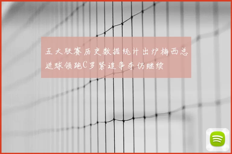 五大联赛历史数据统计出炉梅西总进球领跑C罗紧追争夺仍继续