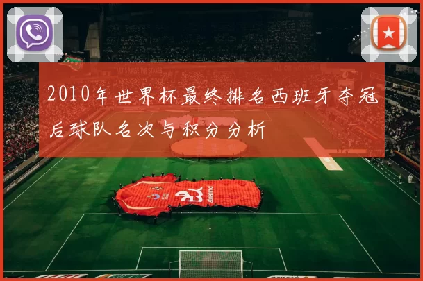2010年世界杯最终排名西班牙夺冠后球队名次与积分分析